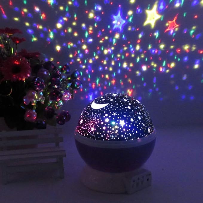 Starry Sky Projection Lamp for Bedroom, Decorative Night Light