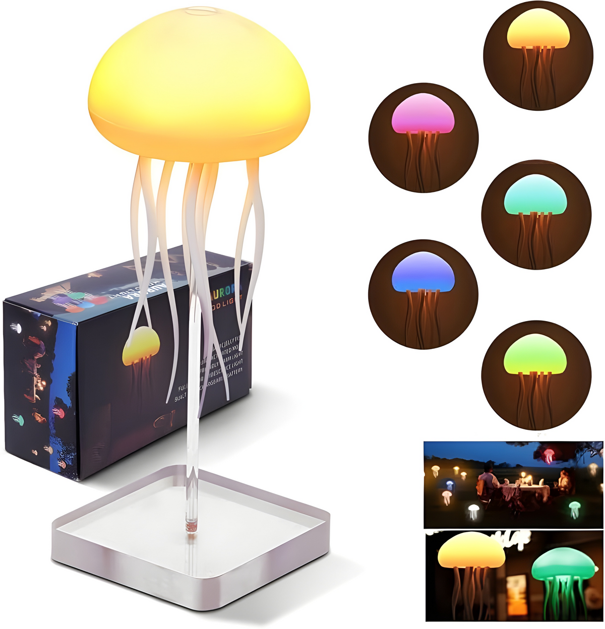Jellyfish Shape Led Mood Light Lamp